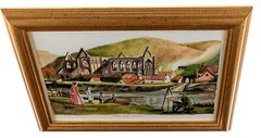 Original Watercolor Signed Jim? Evans Tintern Abbey Wye Valley UK 2003 8x11in