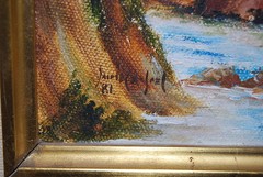 FRAMED ORIGINAL OIL LATIN AMERICAN RUSTIC SCENE BY JAIME REYES SIG JAIME RAFAEL