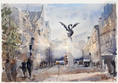 Daniel Nichols – Contemporary Watercolour, Fleet Street, London