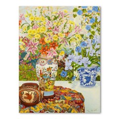 John Powell,“Sunrise & Morning Glories“ Limitd Ed.Giclee on Stretched Canvas/LOA