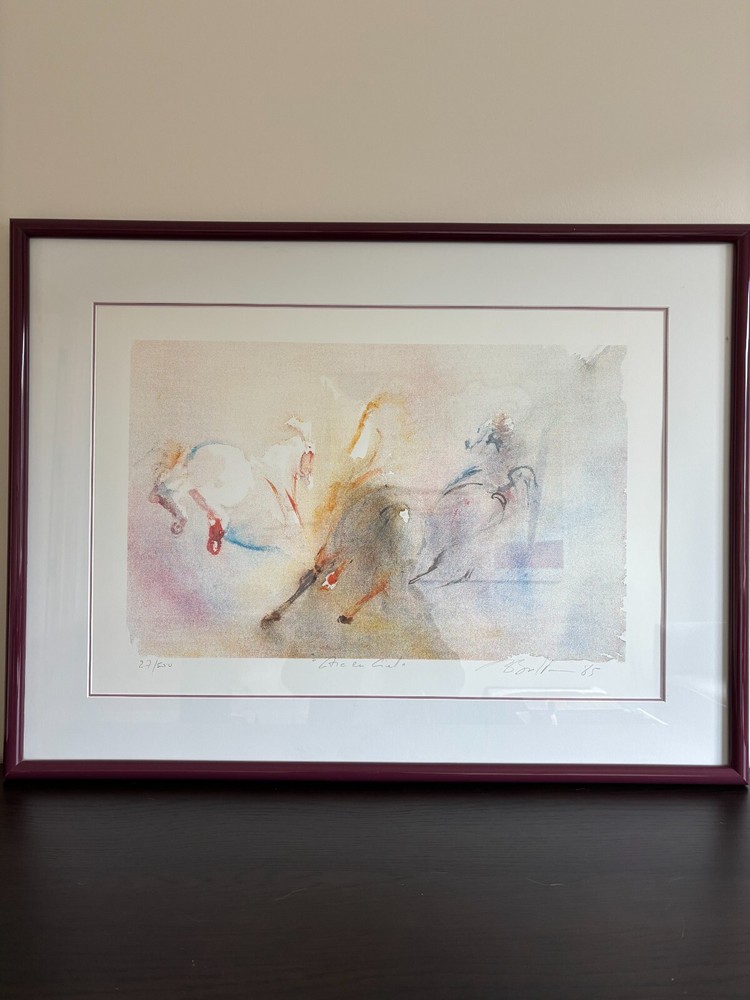 Beatrice Bulteau Serigraph Titled „Arc en Ciel“ (Rainbow)