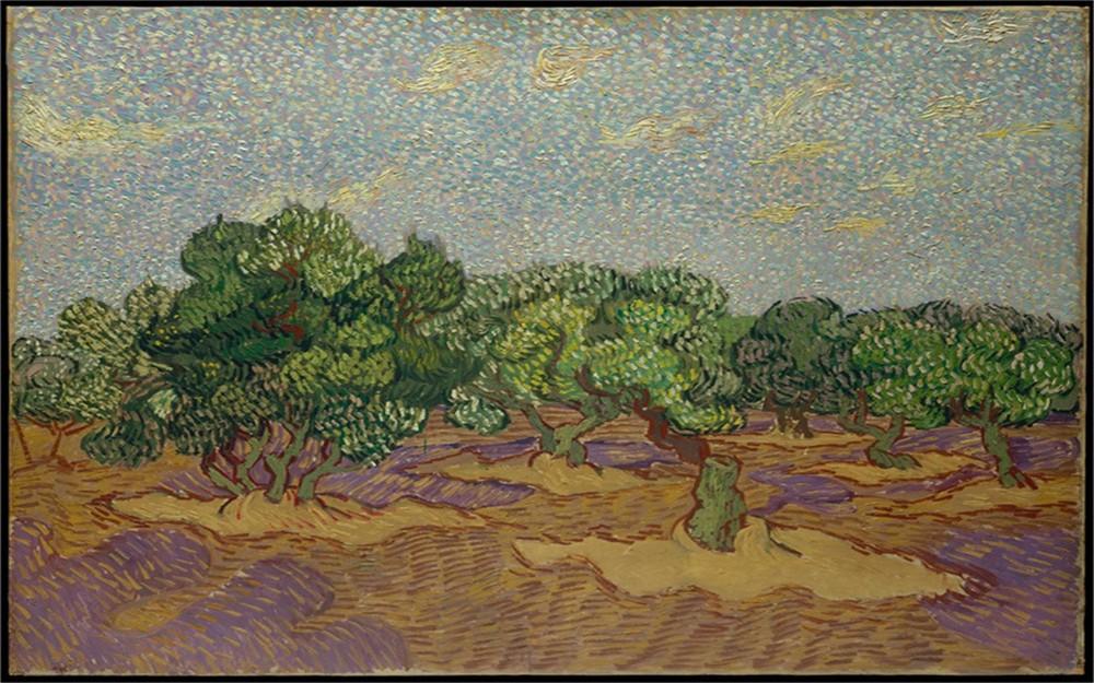 Hand-painted Oil Painting Vincent van Gogh Olive Trees1889