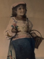 A. Villo Gioa, Rome, Italy, “Girl Selling Flowers,” 18×16”