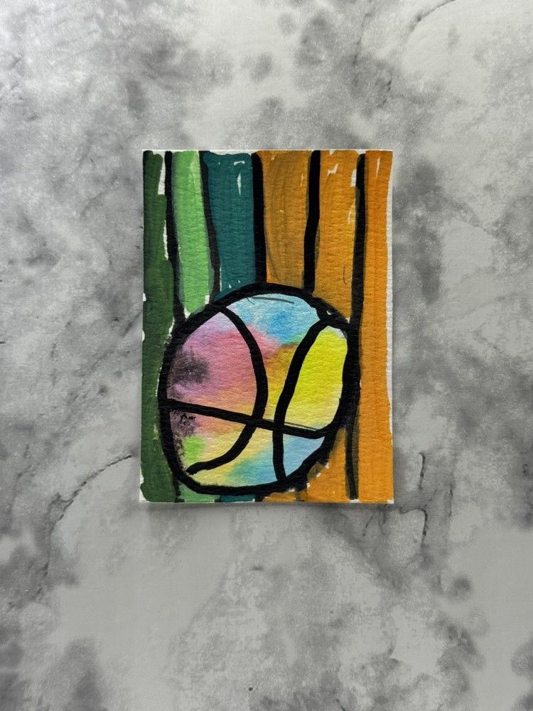 aceo atc original artist trading cards kids kahea gr8w8art bouncy blast