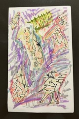 Modern Abstract Painting Graffiti Art Cubism AnimeCartoon Original Psychedelic