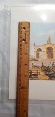 Pair of Vintage 11.5 X 8.5 Watercolor pictures of Malta by ARTIST FREE SHIPPING