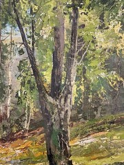 ANTIQUE HEINZ MUNNICH FRAMED OIL ON CANVAS LANDSCAPE PAINTING 1900’S SIGNED