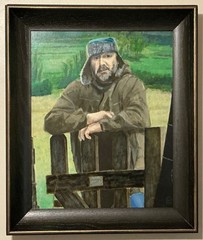ORIGINAL SIGNED OIL PAINTING TITLED “HUNTSMAN” 24” X 20 1/2”