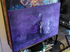 Professional Large Outsider Art Abstract Modern Contemporary Acrylic On Canvas