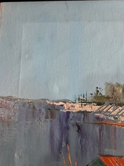 oil paintings on canvas Mid-century Impressionist Signed K.WARD 15.5×12 Inch
