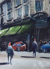 Watercolor Original Painting „Rosario Argentina“ 7 „x 11“ NOT A PRINT