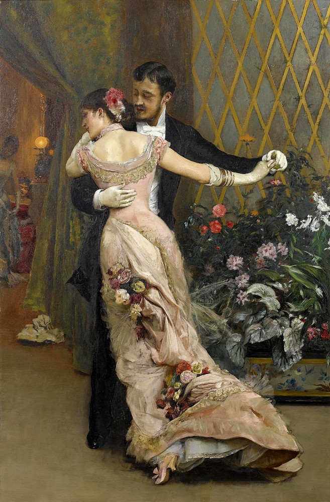 Classical European dance oil painting HD printed on canvas L1323