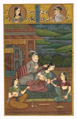 Mughal Harem Art – Handmade Indian Miniature Painting On Paper 6.5×9 Inches