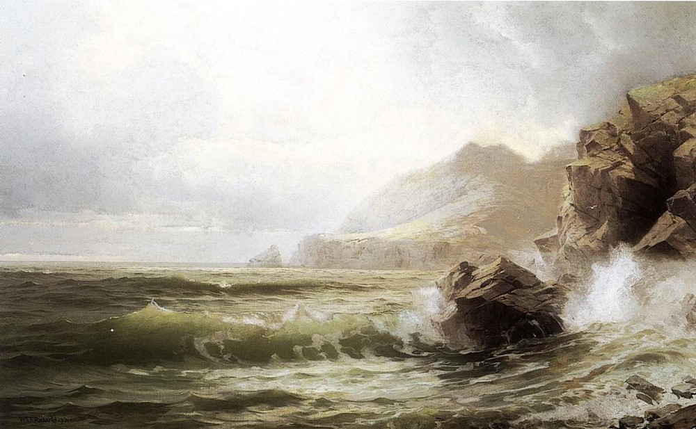 Oil painting Sleive-League-Donegal-Ireland-William-Trost-Richards-oil-painting