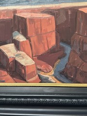 MATTHEW MICHAEL REYNOLDS PAINTING CONTEMPORARY FAMOUS LANDSCAPE Grand Canyon 10”