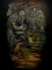 Pintura Acrylic/canvas By Manuel Azcuy(NO FRAME)Enrroyado sin estirar