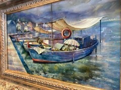 Unique Art! Oil paintings on the mother-of-pearl by most highly talented artists