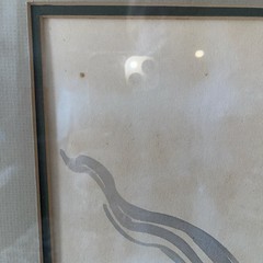 Ada Peacock Vintage (1950) Original Watercolor Painting. Framed & signed