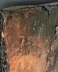 Ancient Roman Egyptian Fayum Woman Portrait Wood Panel Painting