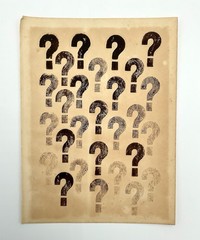 Antique/Vintage French Conceptual Oil Graphic Fine Art Painting on Paper Dadaism