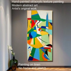 Hand-painted acrylic/oil paintings original works by artist, modern abstract art