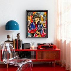 Faris Art-george Harrison11x14 Neo Expressionism Original Artwork on Canvas