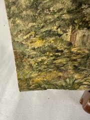 antique original watercolor Architecture Grain Mill River 10” x 7 1/2” Unsigned