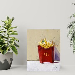McDonald’s food Still life Oil painting UKRAINE DEMENKO NATALIA 8X10