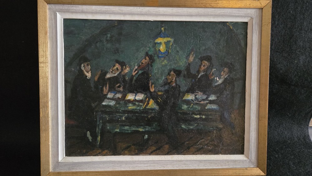 Original Oil BORIS BORVINE FRENKEL POLISH JEWISH FRENCH 1930-1970 Era, Signed