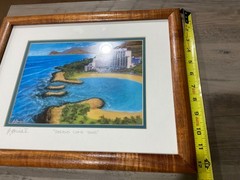 Edgardo Garcia ll Hawaiian Artist Pencil Signed Print Framed “Dreams Come True”