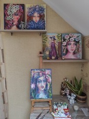 Original Art Woman Modern Oil Portrait Expressionism Author’s Painting Canvas