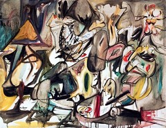 The Leaf of the Artichoke is an Owl Painting by Arshile Gorky Reproduction