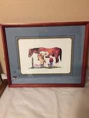 Western Painting by Wiliam Zivic Western Artist  signed original Print 19/30