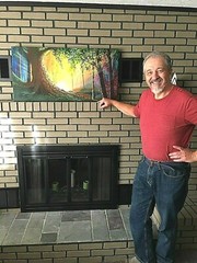 ORIGINAL STEVEN GRAFF „Redbud“16×20 stretched canvas/acrylic Signed/Catalogued