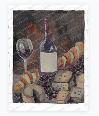 Wine and Cheese Reprint on Smooth Matte Paper