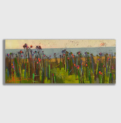 Oil painting Coast Ukrainian painter Canvas Unframed Decor original landscape