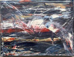 Original Abstract Composition, Oil Painting, Expressionism, 80.0 x 60.0 cm.