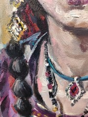 Original oil paimting 11″x14″ Beautiful Woman portrait, Impressionism, Realism