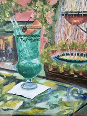 PAT O BRIENS | K C Jones Original Painting New Orleans French Quarter Louisiana
