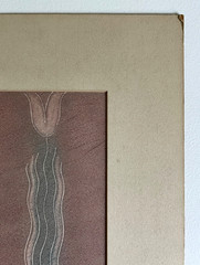 Antique Watercolor Art Deco Style Painting by Hazel Frazee, Chicago, IL