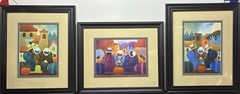 3 – Artist Signed Ulderico Puma Ccama 2003 Watercolor Cusco Peru Andean