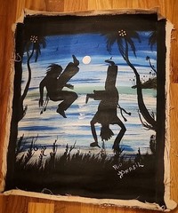 Painting Artwork Art Canvas Cloth Martial Arts Rio Brasil Gin