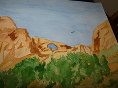 Arches National Park Moab Utah Original Watercolor Signed Doug Sorrell