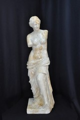 BUST WOMAN STATUE FIGURES SCULPTURES ART MARBLE EFFECT HAND PAINTED ART