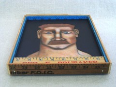 Original Male Portrait Painting, Framed Masculine Men, Fine Art Wall Décor