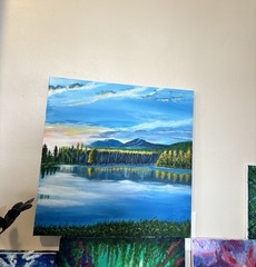 Art Original Acrylic Canvas Painting 20×20