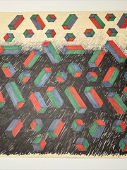 ABSTRACT DRAWING 1970’S PROFESSOR LUBENSKY POP MODERNIST CHICAGO KANSAS LISTED