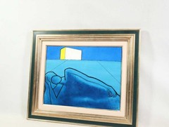 Shosuke Osawa Oil Painting „New Day“ F6 Signed, Authenticated, 41x32cm, Framed