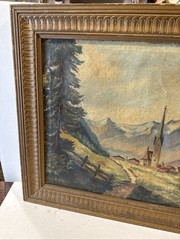 Authentic 1700s Famous Artist Georg Wahl Oil On Canvas 21×17” Museum Art Austria