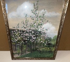 Lovely 1936 Watercolor painting GardenSt. Paul Minnesota 12 7/8″ by 9 3/4″